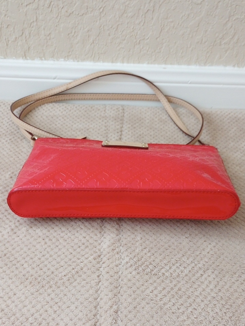 Kate Spade Amy Red Patent Crossbody Bag - Picture 9 of 11